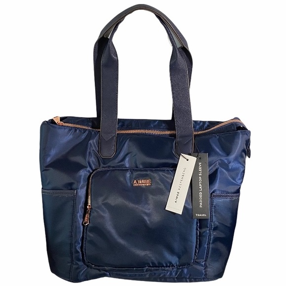 Aimee Kestenberg Handbags - Aimee Kestenberg Women’s Lisbon Nylon Tote Navy